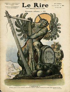 Illustration av Charles Leandre (1862-1934) för omslaget till Le Rire av Charles Leandre
