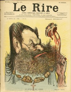 Illustration av Charles Leandre (1862-1934) för omslaget till Le Rire av Charles Leandre