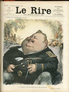 Illustration av Charles Leandre (1862-1934) för omslaget till Le Rire, nr 418 av Charles Leandre