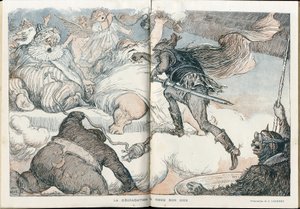 Illustration av Charles Leandre (1862-1934) i "" Fantasio"" av Charles Leandre