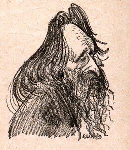 Jules Guesde (1845-1922) fransk politiker - gravyr i "Our Dear Sovereign" av Paul Bosq - illustration av Charles Leandre (1862-1934) 1898 - av Charles Leandre
