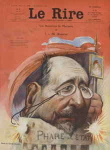 Maurice Rouvier, fransk politiker. Illustration för Le Rire