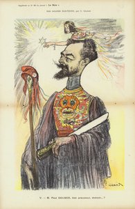 Paul Doumer, fransk politiker, illustration för Le Rire