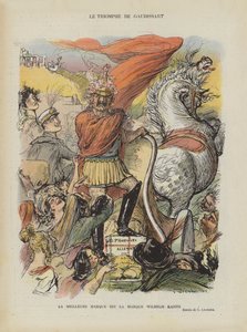 Satir över den marockanska krisen 1905. Illustration för Le Rire