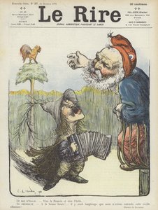 Kungen av Italien och Frankrikes president. Illustration för Le Rire