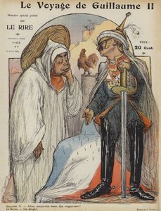 Wilhelm II:s resa. Illustration för Le Rire