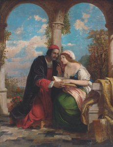 Abelard och Heloise på en terrass