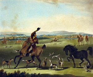 En check, från The Pytchley Hunt, graverad av F. Jukes (1845-1879)