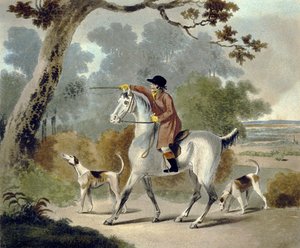 Push Him Tom Boy, från The Pytchley Hunt, graverad av F. Jukes (1745-1812)