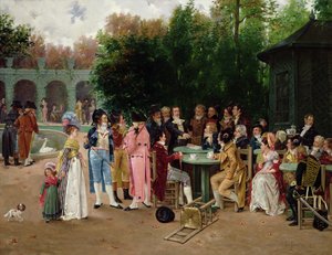 En uppmärksam publik av Charles Louis Kratke