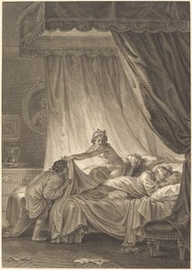 Mona Lisa: Sängen av Charles Louis Lingée after Jean Honoré Fragonard