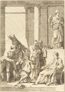 Bonden av Charles Louis Lingée after Jean Honoré Fragonard