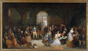 Överklagandet av de sista terroroffren i Saint Lazarus fängelse i juli 1795 Målning av Charles Louis Muller (1815-1892) 1795 Sön. 5,05 x 8,90 m