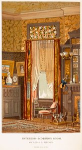 Morning Room 1881, av Tiffany, Charles Louis från C Harrisons Womans Handiwork in Modern Homes New York 1881 av Charles Louis Tiffany
