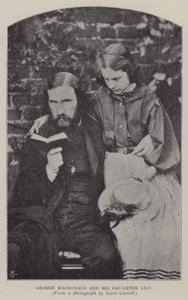 George Macdonald och hans dotter Lily (s/v foto) av Charles Lutwidge Dodgson