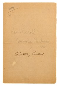 Titelsidan för Memoria Technica, Oxford av Charles Lutwidge Dodgson