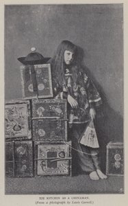 Xie Kitchin som kines (s/v foto) av Charles Lutwidge Dodgson