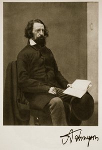 Alfred, Lord Tennyson, 28 september 1857 (sepiafoto) av Charles Lutwidge Dodgson