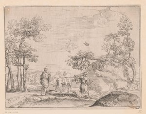Flyg till Egypten av Charles Macé (attributed to)