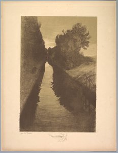 Svit av landskap: Landskap, tavla 1, anteckning, en fisk, 1892-1893.