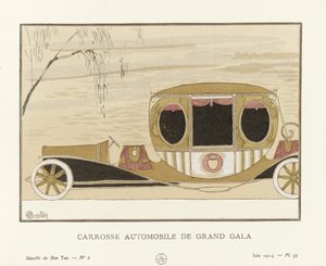 Grand Gala Motor Carriage, pub. 1914 (stenciltryck) av Charles Martin