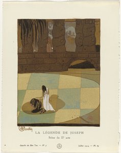 Gazette du Bon Ton, 1914 - nr 7: The Legend of Joseph / Scen från andra akten av Charles Martin