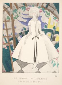 The Garden of the Infanta, från en samling modeplattor, 1920 (stenciltryck) av Charles Martin