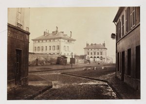Barriere dItalie, från rue Gerard, Paris, 1858-78 av Charles Marville