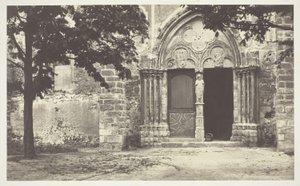 Kyrkan i Villeneuve le Comte, Seine-et-Marne (Kyrkan i Villeneuve le Comte, Seine-et-Marne) av Charles Marville