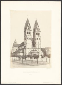 S:t Castors kyrka i Coblentz av Charles Marville