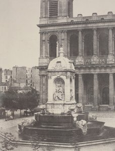 Fontän vid St. Sulpice, 1851. av Charles Marville