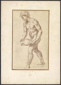 [Man med en vas av Raphaël] av Charles Marville