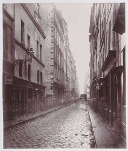 Rue de Gravilliers, från rue du Temple, Paris, 1858-78 av Charles Marville
