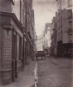 Rue de la Bucherie, du cul de sac Saint-Ambroise (femte arrondissementet),1866-1868 (foto) av Charles Marville