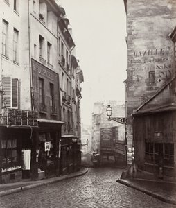 Rue de la Montagne-Sainte-Geneviève nära korsningen av Rue Laplace av Charles Marville