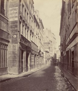 Rue des Bourdonnais från Rue de Rivoli av Charles Marville