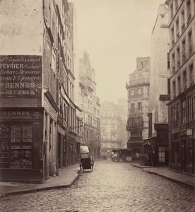 Rue des Lombards, från rue des Lavandières Sainte-Opportune,1864 (foto) av Charles Marville