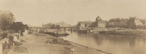 Seinen från Pont du Carrousel med utsikt mot Notre Dame, 1853. av Charles Marville