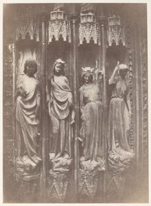 Dygderna som krossar lasterna, Strasbourgs katedral av Charles Marville