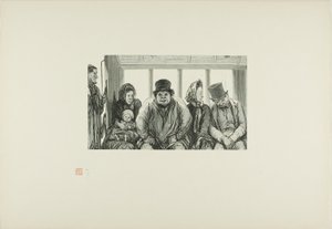 Interiör av en buss av Charles Maurand