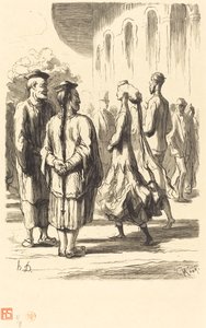World Expo: Vilka är de mest kinesiska? av Charles Maurand after Honoré Daumier