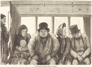 Interiör av en omnibus [nedre halvan]