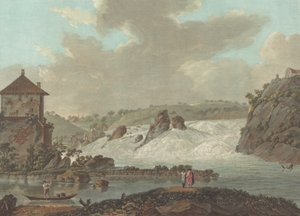 Falls of Schaffhausen, ca. 1784 av Charles Melchior Descourtis