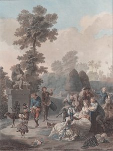 Tamburinen, 1788-94. av Charles Melchior Descourtis