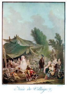 Noce de Village, 1700-talet 1910. av Charles Melchior Descourtis
