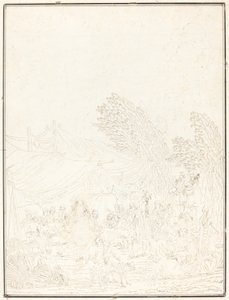 Noce de Village Village Bröllop, 1785. av Charles Melchior Descourtis