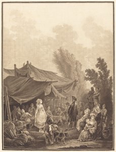 Noce de Village Village Bröllop, 1785. av Charles Melchior Descourtis