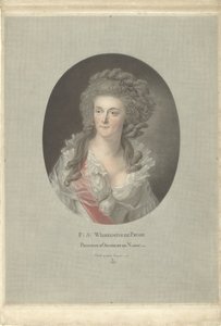 Porträtt av Wilhelmina av Preussen, prinsessan av Orange-Nassau F: S: Wilhelmine de Prusse Princesse d