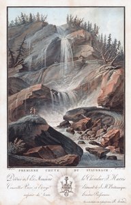 Premiere Chute Du Staubbach, slutet av
1700-talet-början av 1800-talet (Etsning och acquatint)