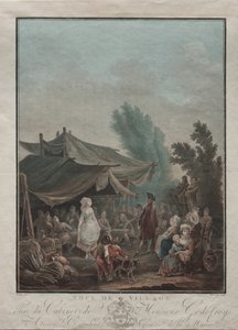 Bybröllop av Charles Melchior Descourtis